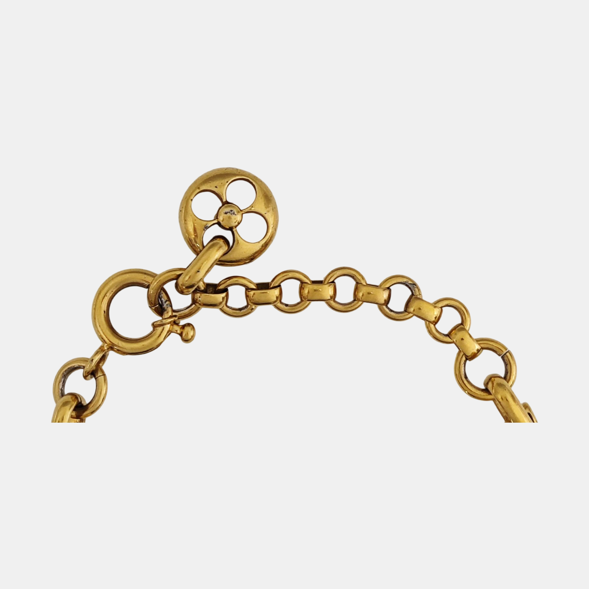 CRAZY IN LOCK Metal Gold Bracelet – Looply