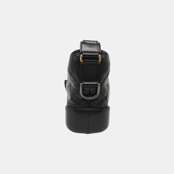 GABRIELLE Small Quilted Calfskin Black
