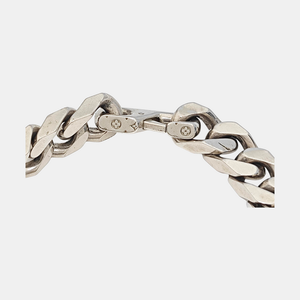 Monogram Metal Silver Bracelet