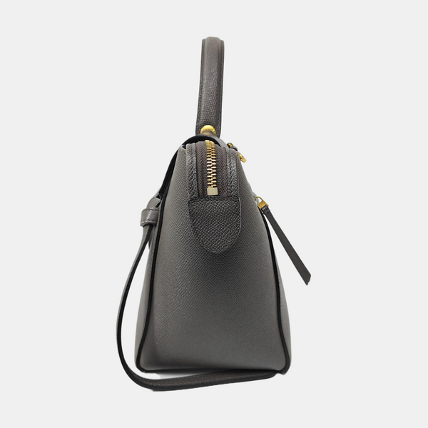 BELT Micro Calfskin Gray