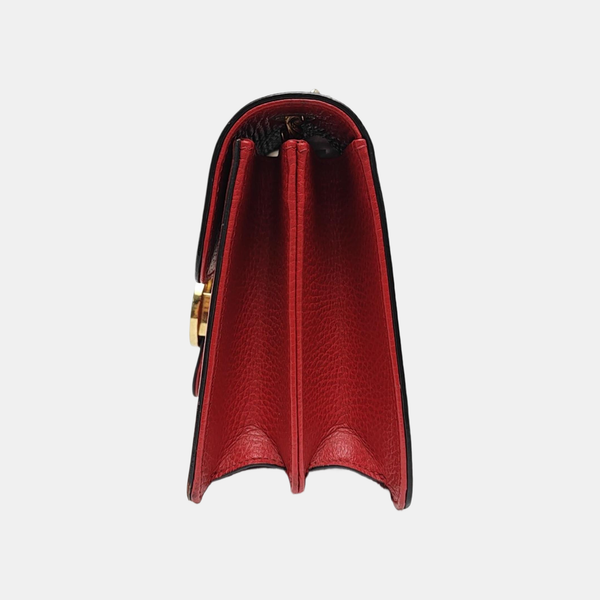 Authenticated pre-owned Interlocking G Small Calfskin Red - Shoulder Bag at Looply