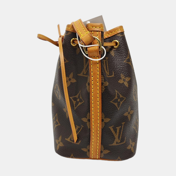 NÉONOÉ Nano Monogram Coated Canvas Brown