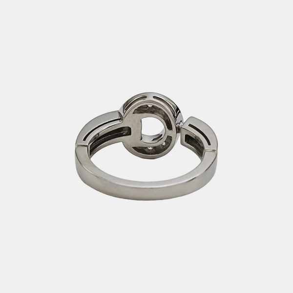 BVLGARI BVLGARI 18k White Gold Silver Ring EU 50