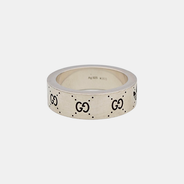 Adidas X Gucci 925 Sterling Silver Ring EU 52