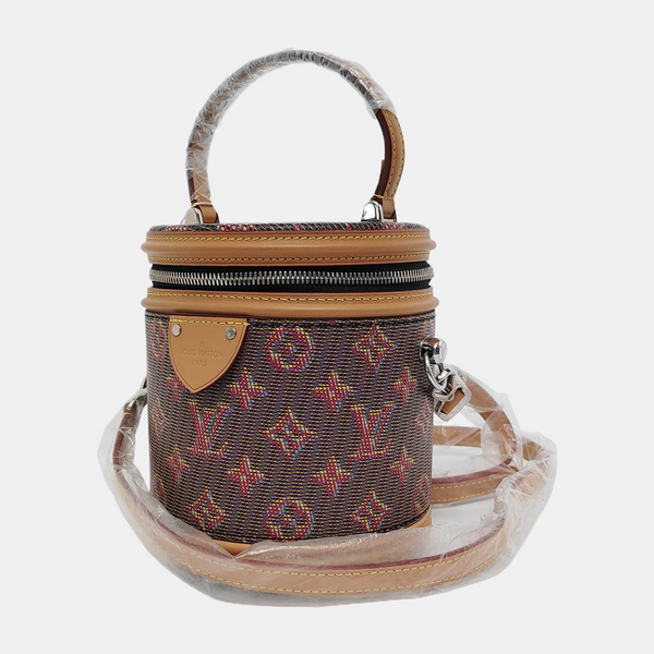 CANNES Monogram Calfskin Brown