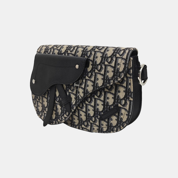 Saddle Monogram Canvas Azul