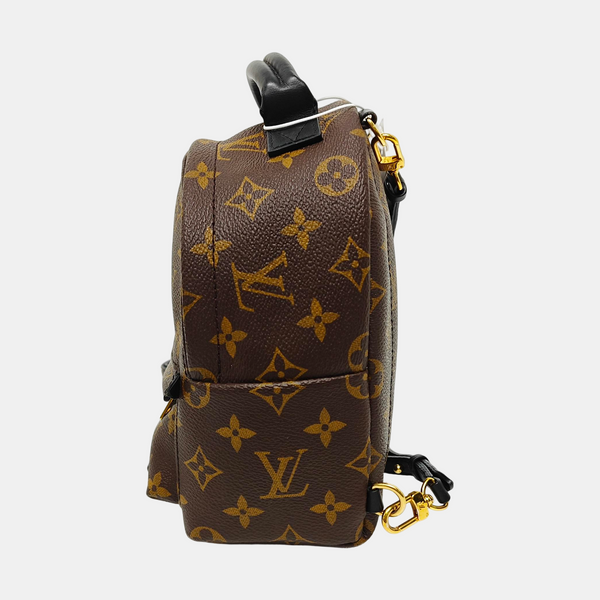 PALM SPRINGS Mini Monogram Coated Canvas Brown