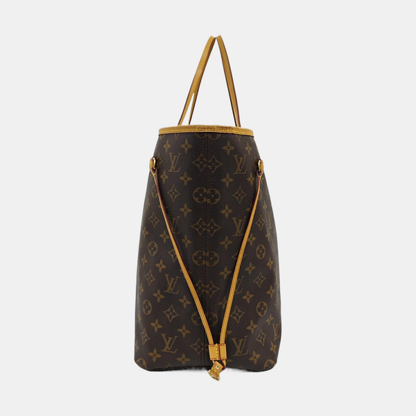 NEVERFULL GM Monogram Coated Canvas Brown