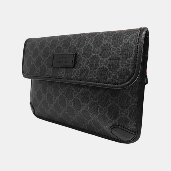 Neo Vintage Monogram Coated Canvas Black