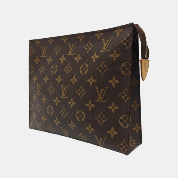 TOILET POCKET 26 Monogram Coated Canvas Brown