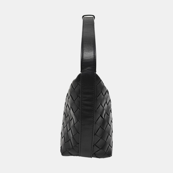 Lambskin Top Handle Bag Black