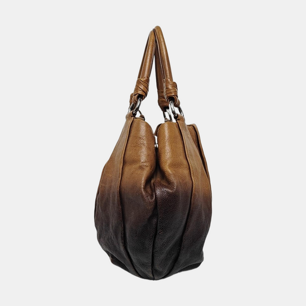 Calfskin Top Handle Bag Multicolor