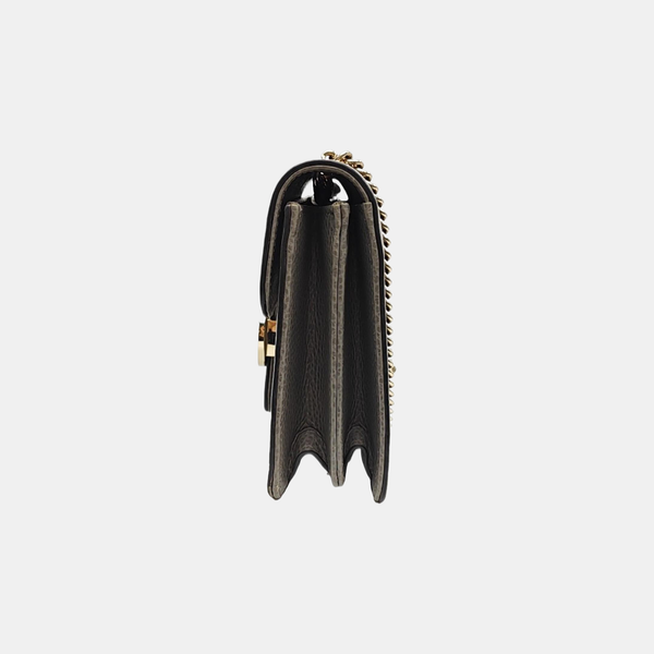 Interlocking G Small Calfskin Gray
