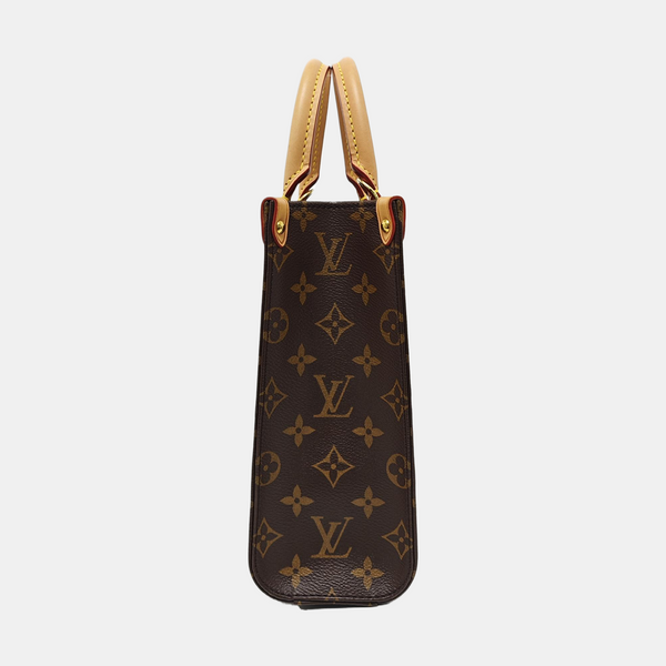 SAC PLAT BB Monogram Coated Canvas Brown