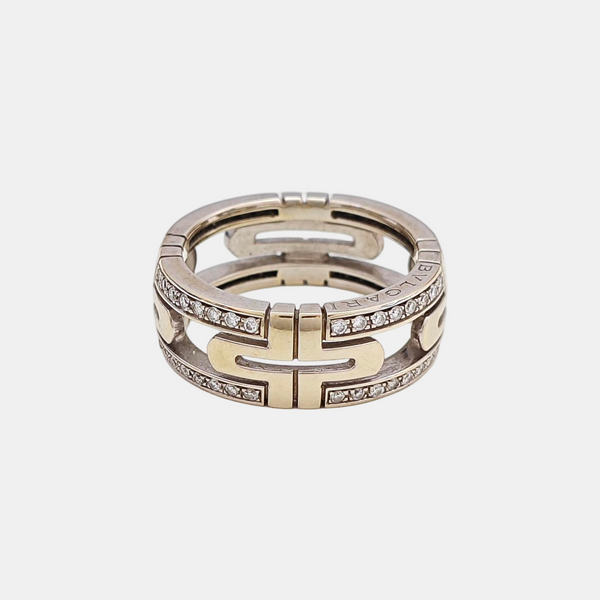 PARENTESI 18k White Gold Silver Ring EU 56