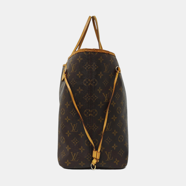 NEVERFULL GM Monogram Coated Canvas Brown