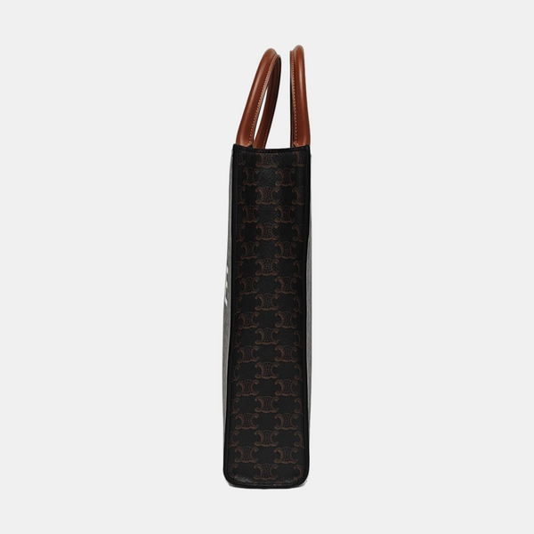 CABAS CELINE Small Coated Canvas Brown