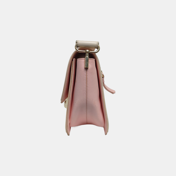 Leather Shoulder Bag Pink