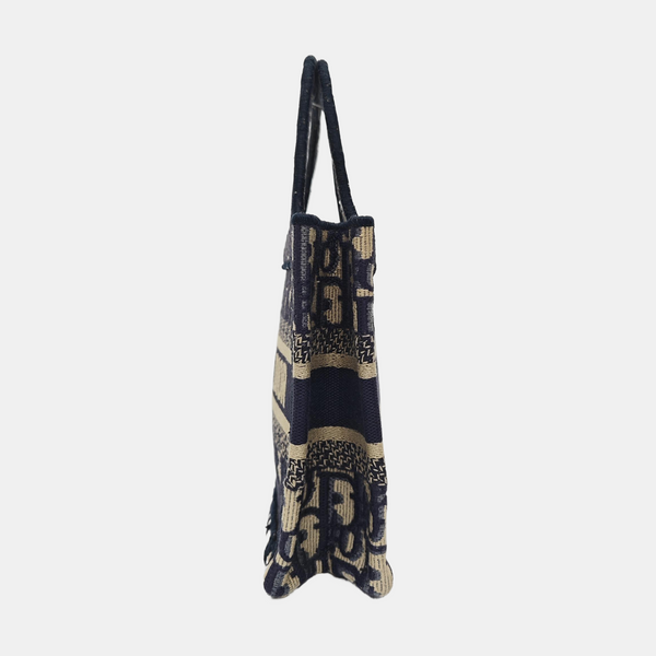 Book Tote Mini Canvas Blue