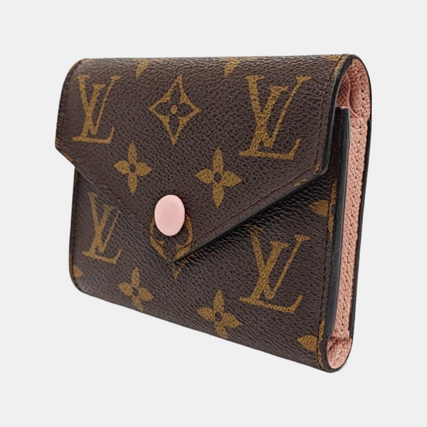 VICTORINE Monogram Coated Canvas Brown Wallet