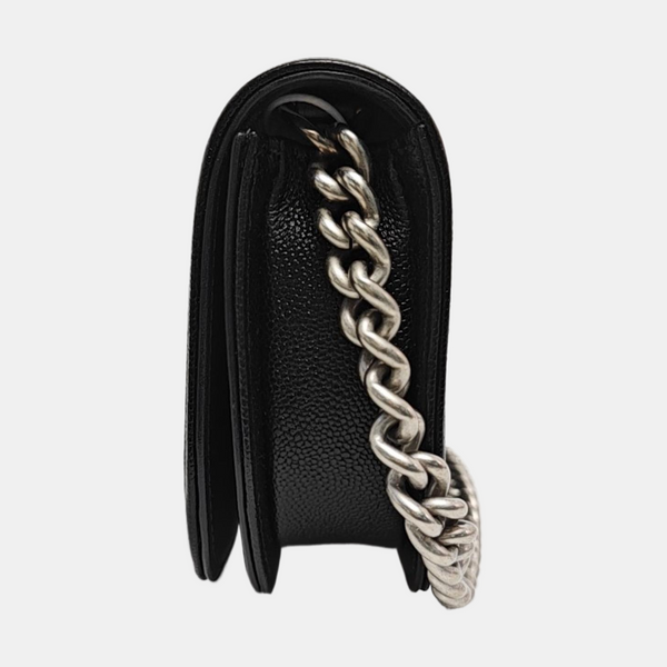Quilted Grained Calfskin Black