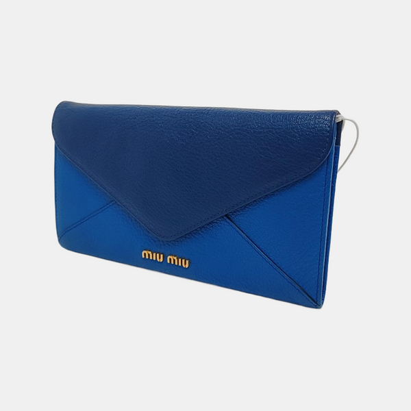 Calfskin Wallet Blue
