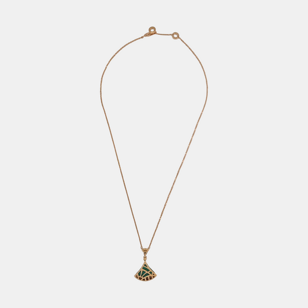 DIVAS' DREAM 18k Rose Gold Green Necklace