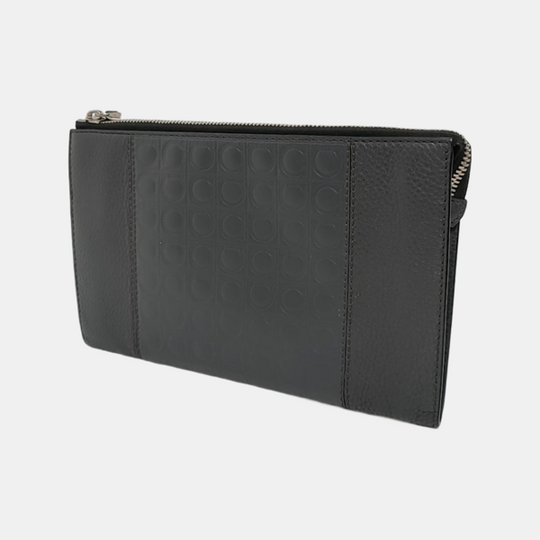 Gancini Calfskin Gray