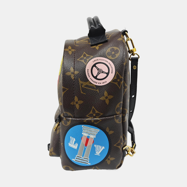 PALM SPRINGS Mini Monogram Coated Canvas Brown