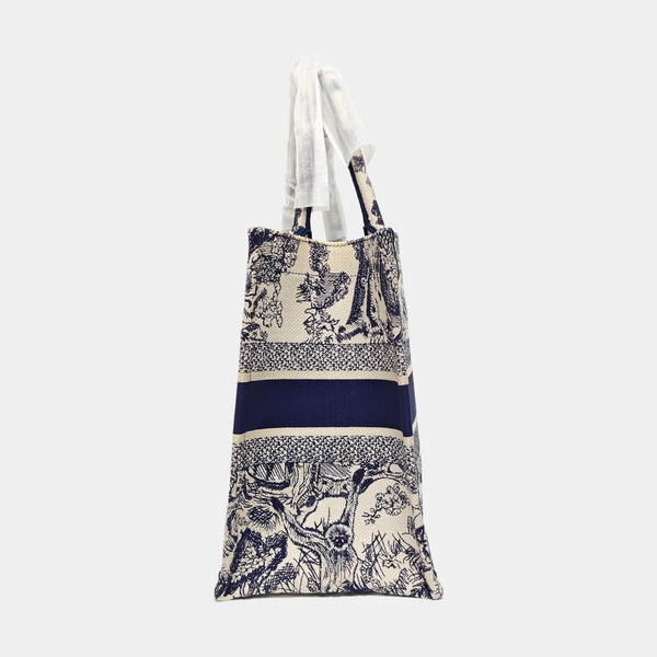 Book Tote Medium Canvas Blue