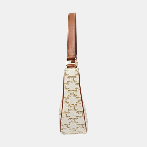 Authenticated pre-owned AVA Coated Canvas Beige - Top Handle Bag at Looply