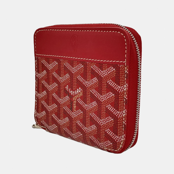 Saint-Marc Coated Canvas Red Wallet