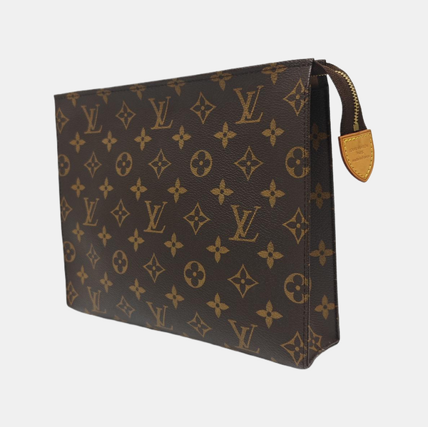 TOILET POCKET 26 Monogram Coated Canvas Brown