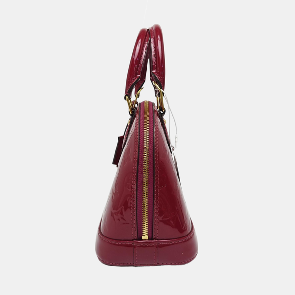 ALMA BB Monogram Patent Leather Red