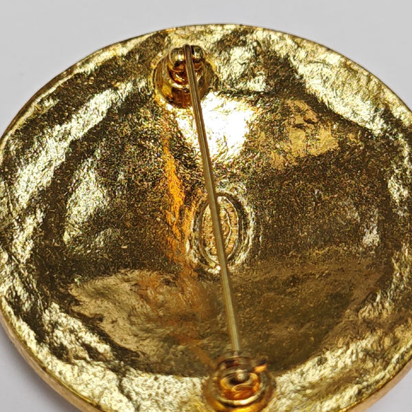 Metal Gold Brooch