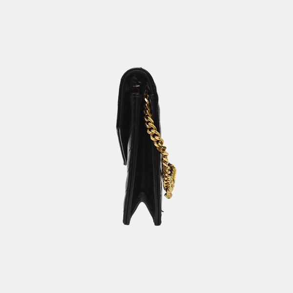MONOGRAM WOC Chevron Calfskin Black
