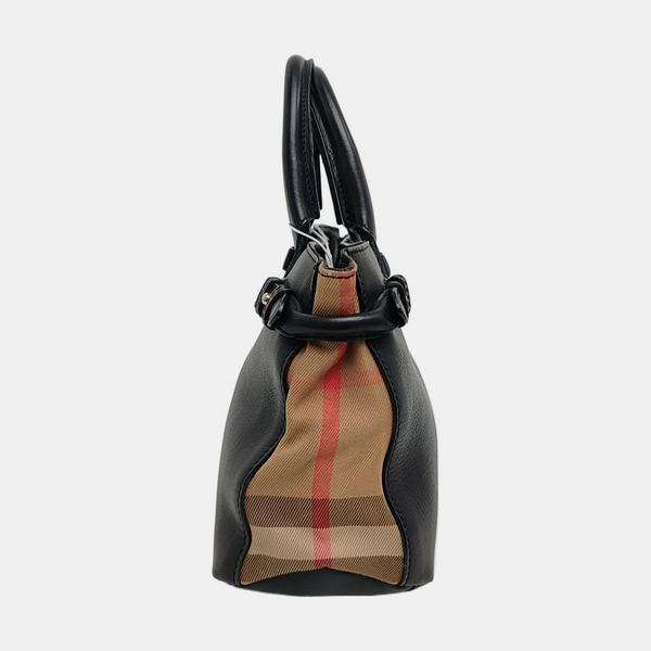 The Banner Small Calfskin Black