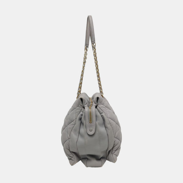 Quilted Lambskin Gray