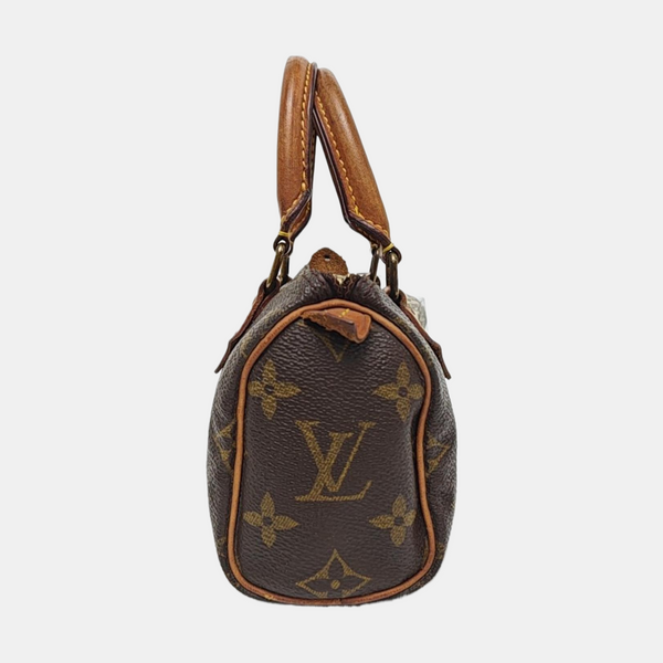 SPEEDY Nano Monogram Coated Canvas Brown