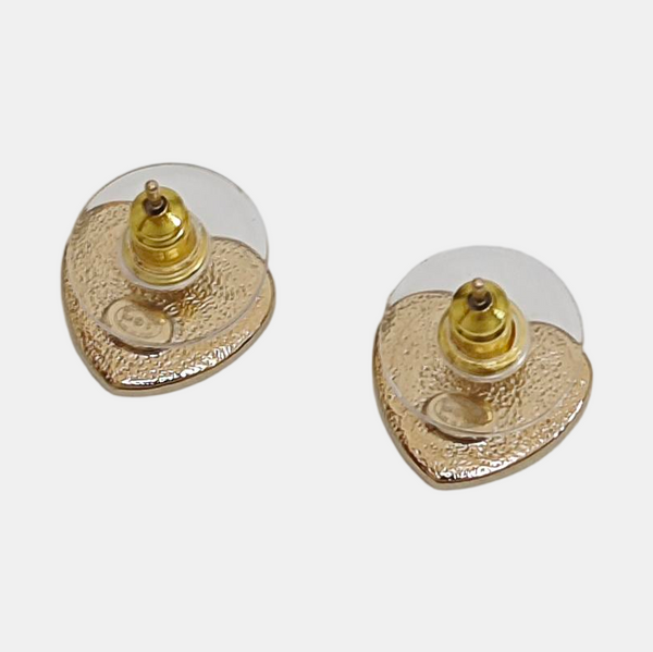 Metal White Stud Earrings