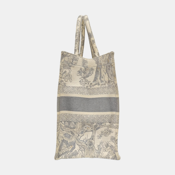 Book Tote Medium Canvas Gray