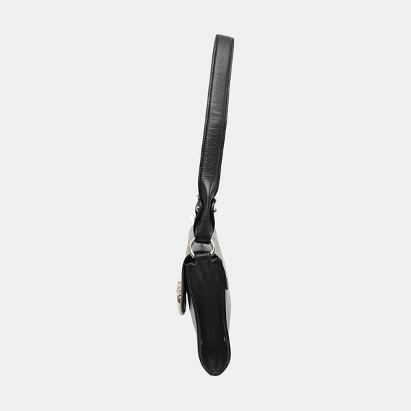 Calfskin Shoulder Bag Black