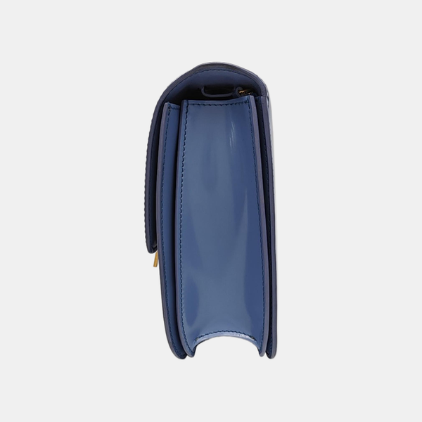 Authenticated pre-owned CLASSIC BOX Medium Calfskin Blue - Shoulder Bag at Looply