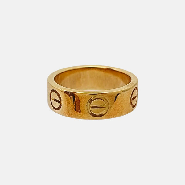 LOVE 18k Gold Ring EU 46