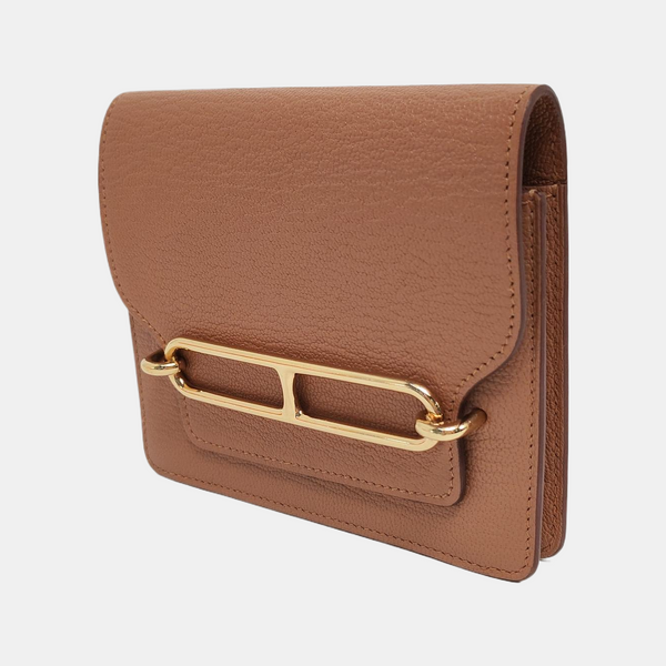 Roulis Slim Chèvre Mysore Brown Wallet