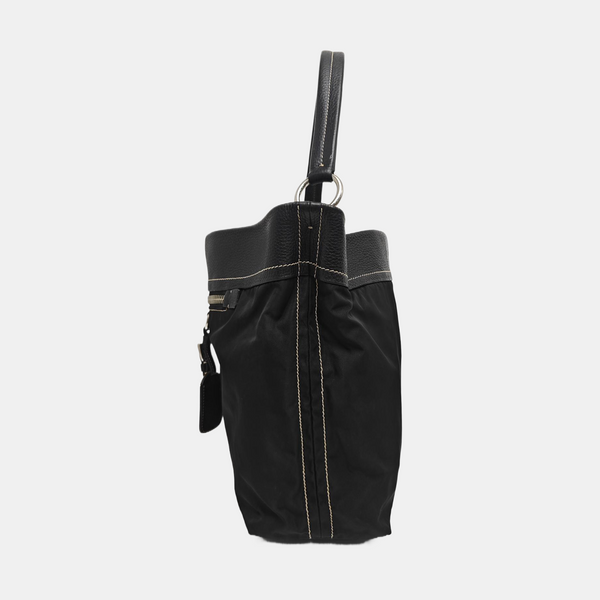 Nylon Bucket Bag Black