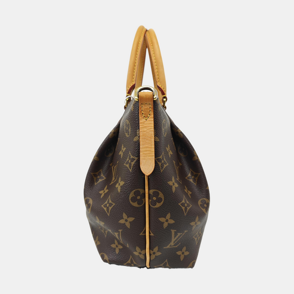 TURENNE Monogram Coated Canvas Brown