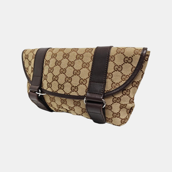 Monogram Calfskin Belt Bag Brown