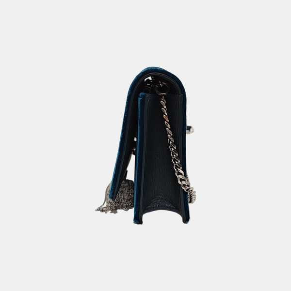 Authenticated pre-owned KATE WOC Velvet Blue - Shoulder Bag at Looply