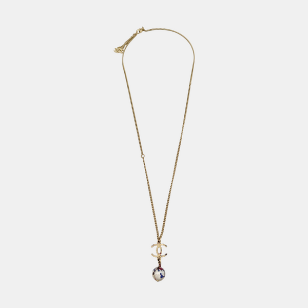Faux Pearl Gold Necklace